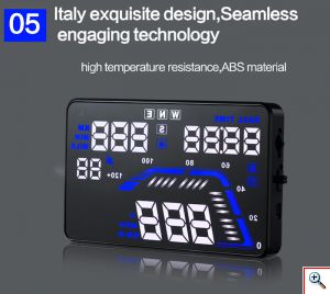 Οθόνη HUD Head Up Display Set Αυτοκινήτου με OBD II Interface Q7