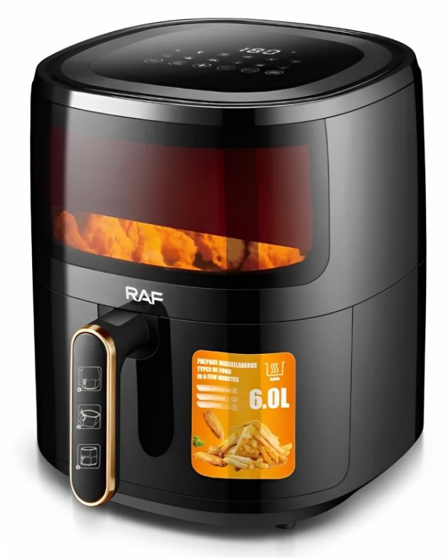 Air Fryer 6L 1500W - Το Υγιεινό & Νόστιμο Τηγανητό - Ηλεκτρική Φριτέζα Αέρα με Ψηφιακό Πάνελ - Οθόνη Αφής - RAF