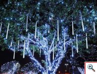 Χριστουγεννιάτικη LED βροχή μετεωριτών 8 τεμάχια x 50cm