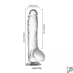Ρεαλιστικό Dildo Σιλικόνης με Ραβδώσεις & Ισχυρή Βεντούζα - 16 cm