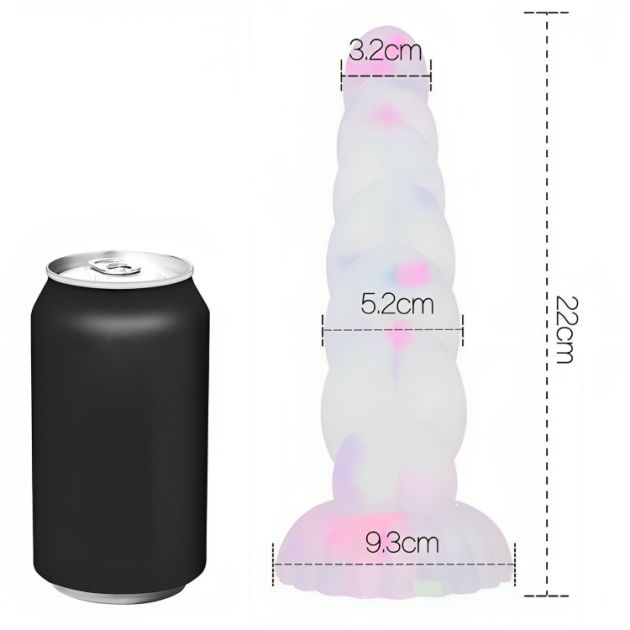 Neon Φωσφοριζέ Ρεαλιστικό Dildo Σιλικόνης