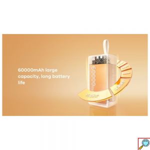 Remax Power Bank 60000mAh με Γρήγορη Φόρτιση PD100W – Λευκό