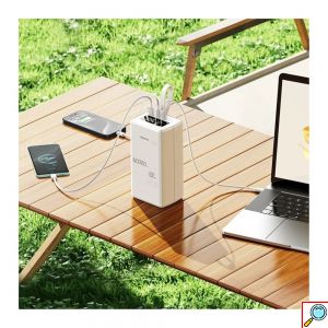 Remax Power Bank 60000mAh με Γρήγορη Φόρτιση PD100W – Λευκό