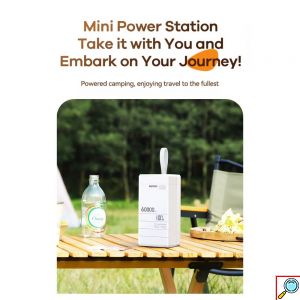 Remax Power Bank 60000mAh με Γρήγορη Φόρτιση PD100W – Λευκό