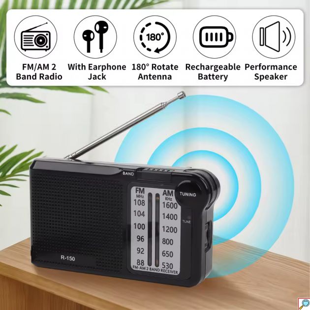 Retro Φορητό Ραδιόφωνο AM-FM - CMiK