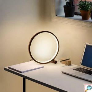 Επιτραπέζιο Διακοσμητικό Φωτιστικό LED Wifi - RGBW σε Σχήμα Δαχτυλίδι με Τηλεχειριστήριο, Ρυθμιζόμενα Χρώματα και Λειτουργία Μουσικής Tuya Μαύρο