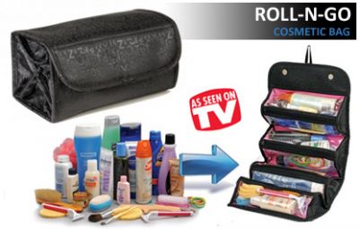 Αναδιπλούμενο Τσαντάκι Ταξιδιού Organizer Roll-N-Go με 4 Ευρύχωρες Θήκες με Φερμουάρ
