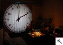 Αναλογικό Ρολόι Προτζέκτορας με Τηλεχειριστήριο