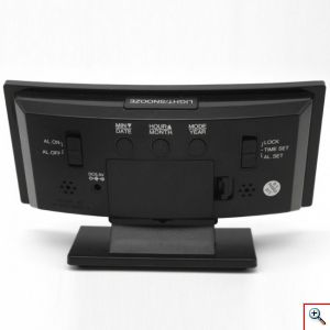 Καθρέφτης-Ψηφιακό Επιτραπέζιο Ρολόι με Οθόνη LED, Ξυπνητήρι, Ημερολόγιο και Θερμόμετρο DS 3621X-MAX Λευκό