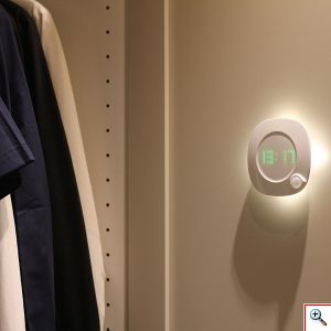 LED Επαναφορτιζόμενο Φωτάκι - Ρολόι Νυκτός Επιτοίχιο & Επιτραπέζιο με Μαγνητική Βάση/Αυτοκόλλητο Θερμό & Ψυχρό Λευκό - Night Induction Lamp & Clock
