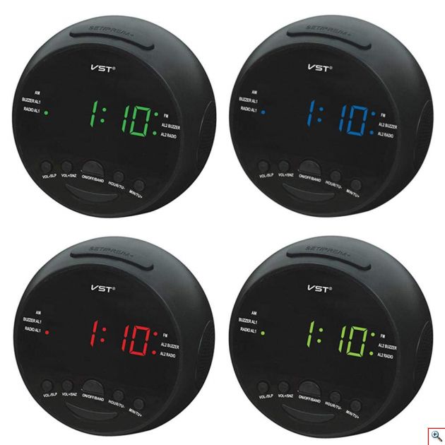 AM/FM Ραδιόφωνο Ρολόι Ξυπνητήρι LED με Μπαταρία - Clock Radio Alarm
