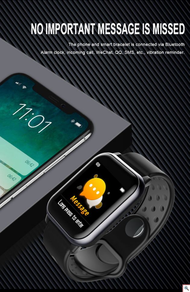 Ether Αδιάβροχο Αθλητικό Ρολόι με Καρδιομετρητή, Πιεσόμετρο, Οξύμετρο, Βημάτομετρητή, Ποιότητας Ύπνου & Αθλητικές Δραστηριότητες - Activity Tracker Smart Watch