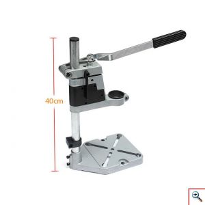 Ρυθμιζόμενη Βάση Στήριξης Δράπανου Drill Stand από Ανθρακούχο Χάλυβα & Αλουμίνιο με Ρυθμιζόμενο Ύψος & Σταθερή Βάση
