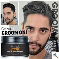 Groomarang Silver Hair Wax Professional 120ml για Γκρίζα Αστραφτερά Μαλλιά - Βαφή γκρίζων μαλλιών