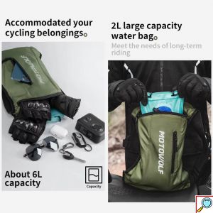 Σακίδιο Πλάτης Motowolf MB7 6L για Μηχανή και Ποδήλατο