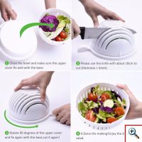 ​Μπωλ Εύκολης Κοπής Λαχανικών και Φρούτων - Salad Cutter Bowl