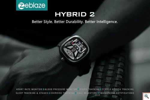 Zeblaze Hybrid 2 Αθλητικό Αδιάβροχο Ρολόι με Καρδιομετρητή, Πιεσόμετρο, Οξύμετρο, Υψομετρητή, Πίεση Αέρα, Μέτρηση Βημάτων & Ποιότητας Ύπνου SmartWatch