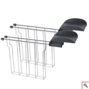Hoomei® Inox Ηλεκτρική Φρυγανιέρα 2 Θέσεων με 6 Επίπεδα Ψησίματος & Συρτάρι Συλλογής Υπολειμμάτων 650W HM-5918