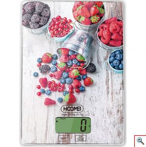 Hoomei® Γυάλινη Ψηφιακή Ζυγαριά Ακριβείας Κουζίνας 1gr - 5kg HM-1210