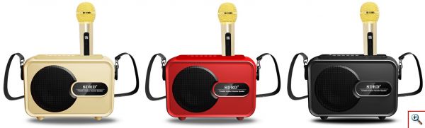 Φορητό Μίνι Ηχοσύστημα Bluetooth USB/SD Karaoke Με Μικρόφωνο Mp3 Player - Multimedia Speaker SD-502