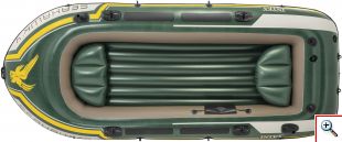Intex® Φουσκωτή Βάρκα Seahawk 4 SET με Κουπιά και Τρόμπα