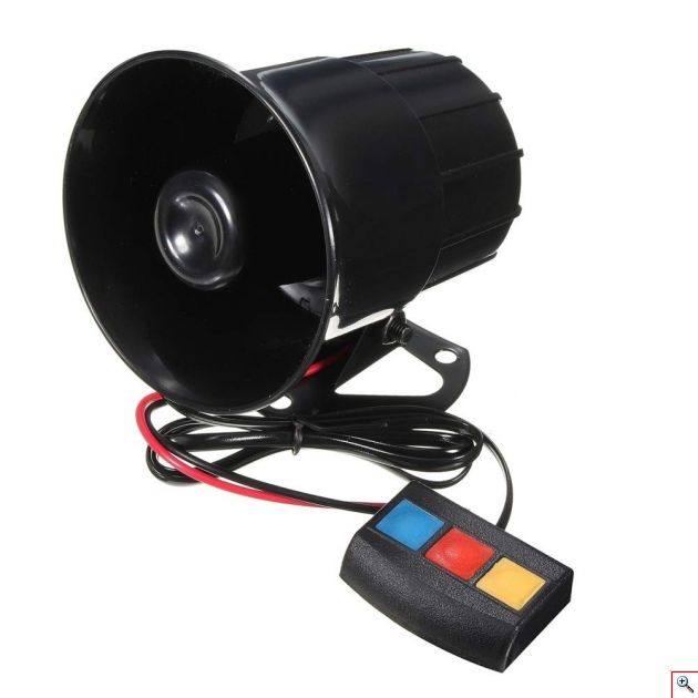 Κόρνα - Σειρήνα - Μεγάφωνο Αυτοκινήτου 30 Watt - 12V με 3 διαφορετικούς ήχους