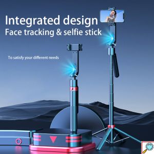 2 in 1 AI Selfie Stick & Gimbal Q185 με Αυτόματη Παρακολούθηση Προσώπου, Περιστροφή 360°, Τρίποδο & Ασύρματο Τηλεχειριστήριο