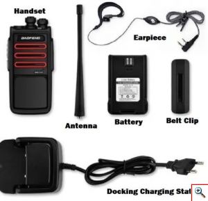 Σετ 2 Ασύρματοι Φορητοί Πομποδέκτες Walkie Talkie - Αμφίδρομη Ενδοεπικοινωνία Two Way Radio Baofeng®