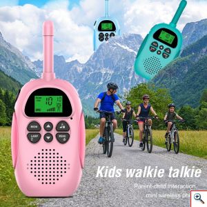 Σετ 2 Παιδικά Ασύρματα Walkie Talkie με Φακό LED με VOX & 22 Κανάλια - Πομποδέκτες Children Intercom - Χρώματος Μπλε & Ροζ