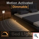 Σετ 2 Τεμαχίων Αυτοκόλλητες Ταινίες LED, 2x 120 cm, 2.8W με Αισθητήρες Κίνησης & Προγραμματισμό Χρόνου Απενεργοποίησης, 260 Lumens, OEM