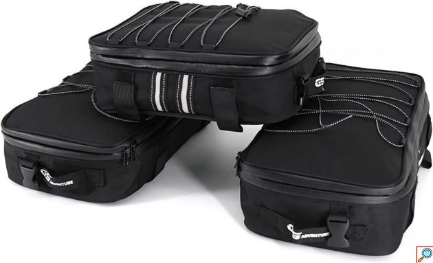 Σετ 3 Τεμαχίων Τσάντες Αποσκευών για BMW R1200GS - R1250GS LC Adventure - F750GS - F850GS – Αδιάβροχες, Επεκτάσιμες έως 20L, με Ανακλαστικά και Κάλυμμα