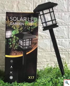 Σετ 4 Ηλιακά Φωτιστικά Κήπου Καρφωτά LED Solar Garden Light OEM