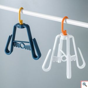 Σετ 4 Κρεμάστρες Εξοικονόμησης Χώρου για Παπούτσια & Κάλτσες, Πλαστικό σε Λευκό Χρώμα, Παπουτσοθήκη 4 Θέσεων, OEM