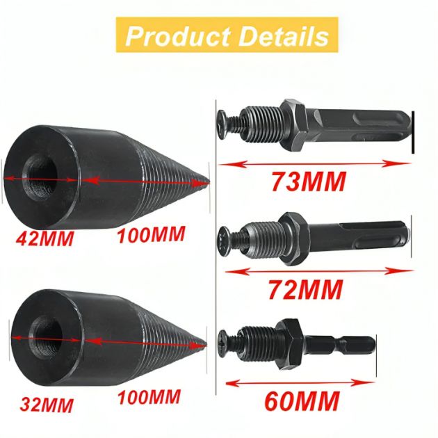 Σετ 6x Τρυπάνια Διάτρησης Ξύλου 32 - 42cm με Κασετίνα Μεταφοράς