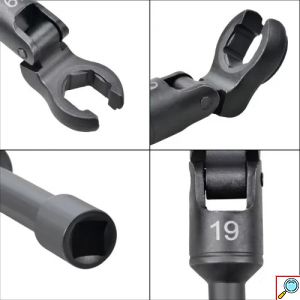 Σετ Καρυδάκια Brake Line με Άνοιγμα Crowfoot 6 Τεμαχίων