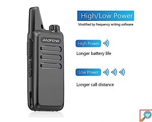 Σετ Mini Walkie Talkie 5W με 16 Κανάλια 2 τμχ - Baofeng