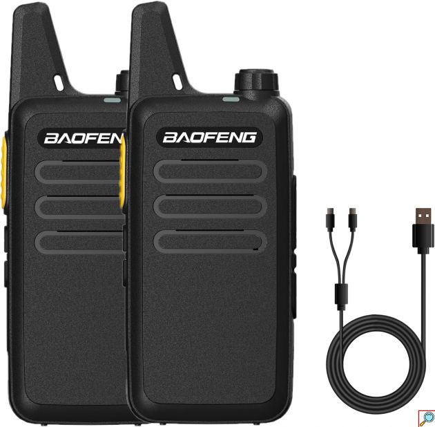 Σετ Mini Walkie Talkie 5W με 16 Κανάλια 2 τμχ - Baofeng