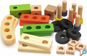 Σετ Παιχνίδι Ξύλινο Βαλιτσάκι Με Εργαλεία - Simulation Toolbox Wooden Toys - Για Ηλικίες από 3+ Ετών