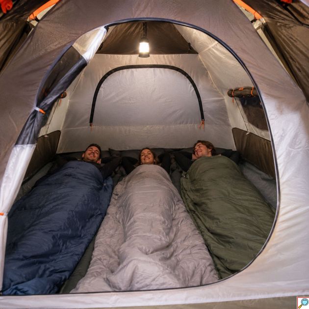 Αδιάβροχη Σκηνή Camping Αυτόματου Στησίματος με 2 Πόρτες και 4 Παράθυρα με Σίτες - Camping Pro Air Keumer 