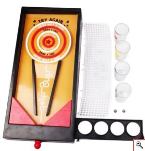 Παιχνίδι Φλιπεράκι με Σφηνάκια - Sling Shot Drinking Game 