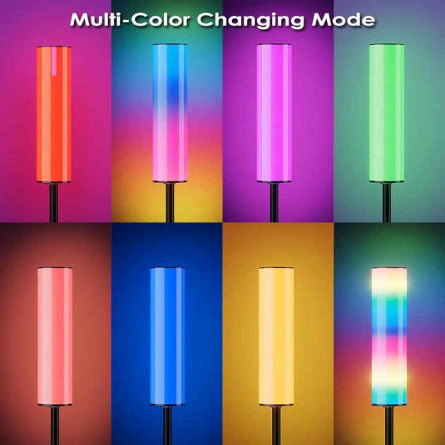 Smart Επιδαπέδιο Φωτιστικό RGB LED 165cm με Τηλεχειριστήριο & APP