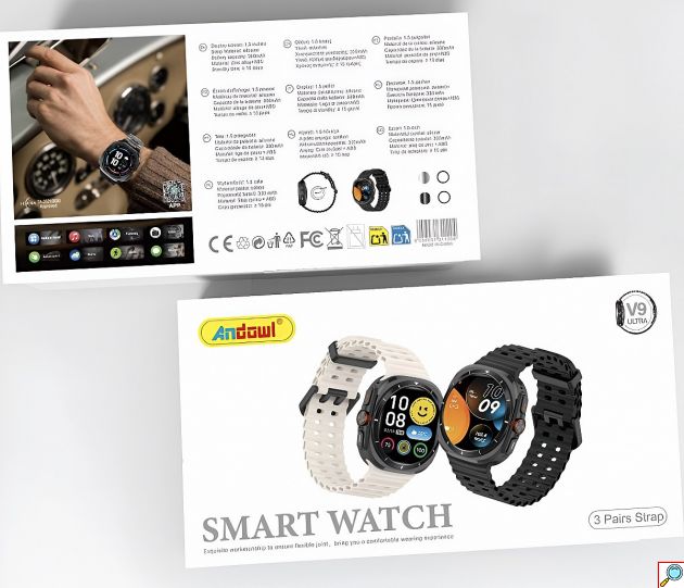 Smartwatch με Bluetooth Κλήσεις Και Αθλητικές Λειτουργίες - 3 Λουράκια Για Κάθε Περίσταση