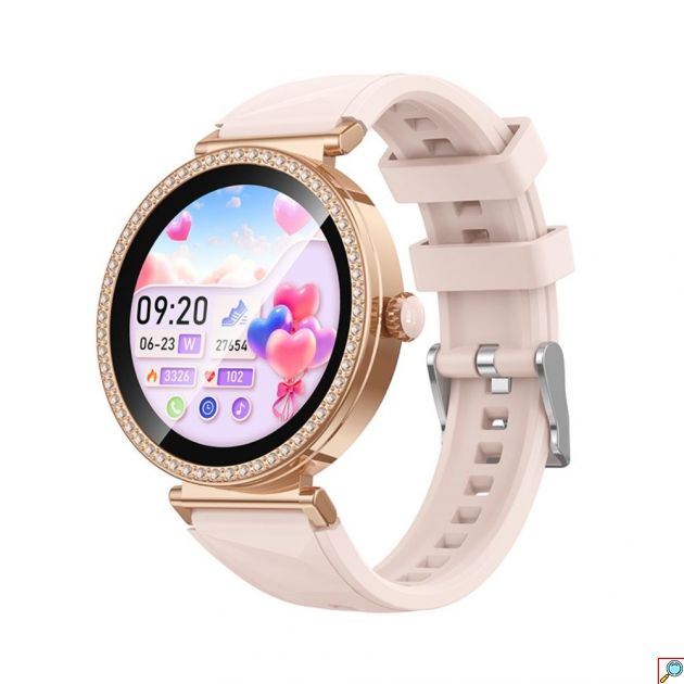 Smartwatch με Οθόνη Αφής & Βηματόμετρο σε Χρυσό – Bluetooth, Κομψό Γυναικείο Ρολόι για Καθημερινή Χρήση