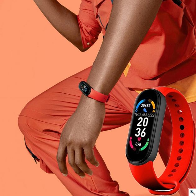 Αδιάβροχο Βιομετρικό Smartwatch Άθλησης Health & Fitness® Daily - Activity Tracker με Μετρητη Καρδιακού Παλμού, Πιεσόμετρο, Οξύμετρο, Ποιότητα Ύπνου, Βηματομετρητή, Θερμιδομετρητή, Χρονόμετρο Smart Band Ρολόι