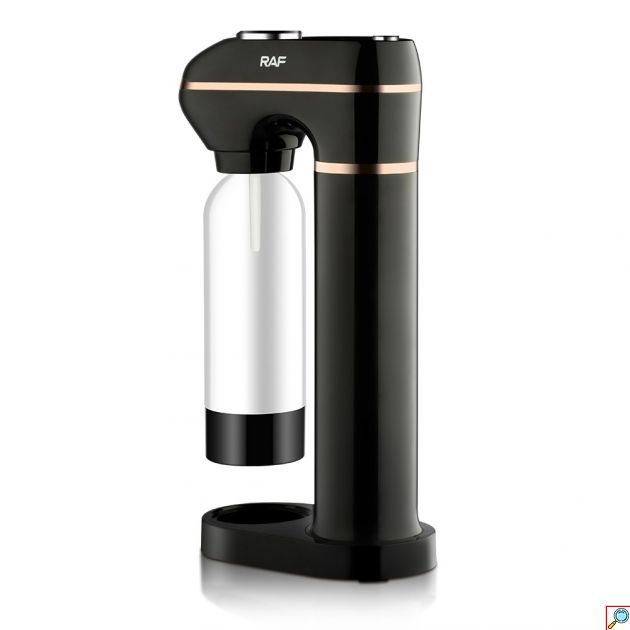 Soda Maker - Παρασκευή ανθρακούχου νερού 1L με One Click Boost - Μαύρο, 100% BPA Free, PET