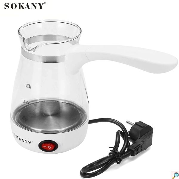Sokany® Ηλεκτρικό Μπρίκι 600W 270ml - Λευκό