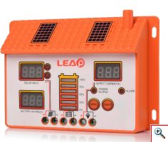 Ρυθμιστής Φόρτισης Φωτοβολταικών 30A 12/24V LEAp SP30 με Οθόνη