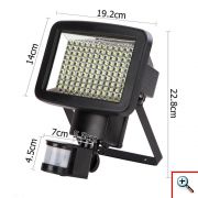 Ηλιακός Προβολέας 120 LED με Ανιχνευτή Κίνησης SOLAR-SMD3548