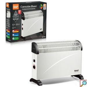 RAF Θερμοπομπός Δαπέδου 2000W με Ανεμιστήρα, Θερμοστάτη και 3 Επίπεδα Θέρμανσης