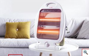 Σόμπα Χαλαζία Θερμαντικό Σώμα 800W NSB-80